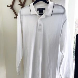 Nike Golf Long Sleeve Polo White Mens L